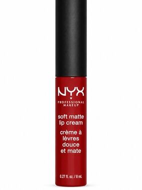$4 When Bundled with $11 - NYX Soft Matte Lip Cream Madrid (CRANBERRY RED)